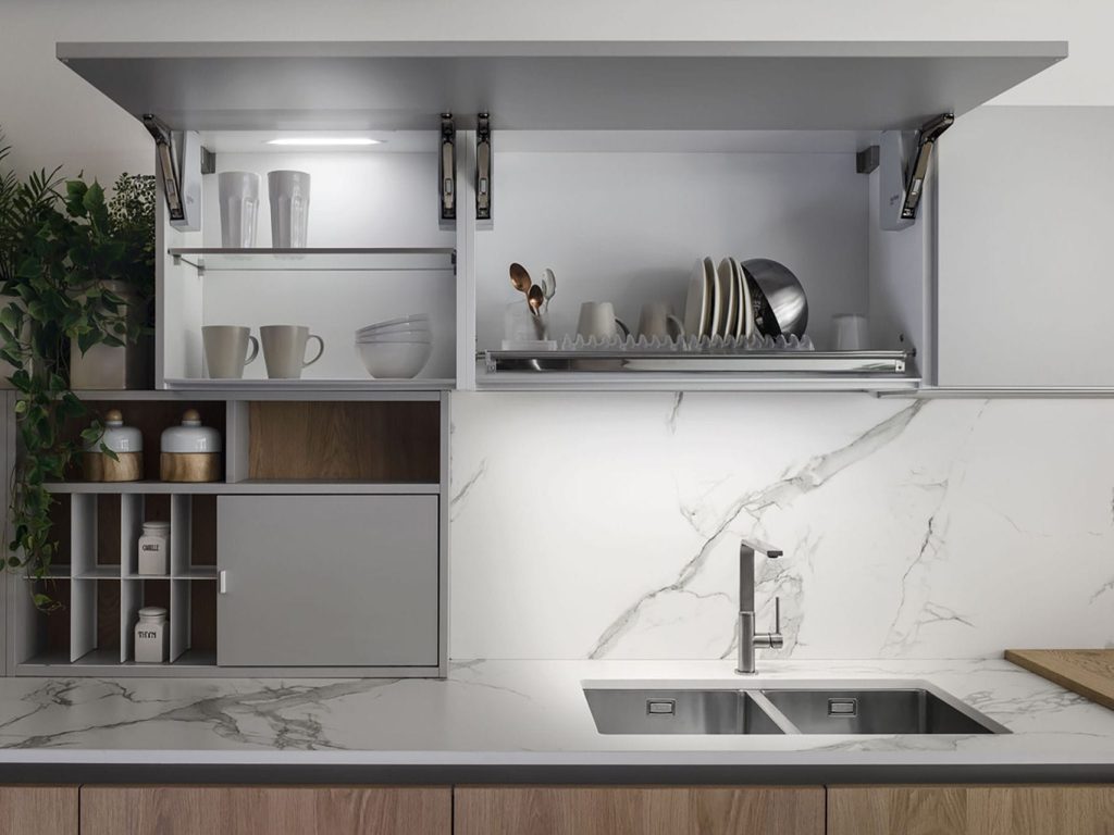 evier dans cuisine comment fixer ses meubles de cuisine